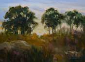 Back Bay eucalyptus oil painting