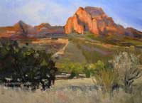 Trail to Bear Mountain Sedona Arizona plein air oil painting