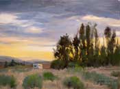 Mojave Sunset Oil Painting 