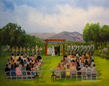 Aliso Viejo Country Club Live Event Wedding Painting