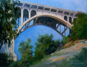 Below the Arch - Colorado Street Bridge oil painting, Pasadena