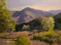 Canyon Harmony Eaton Canyon oil painting