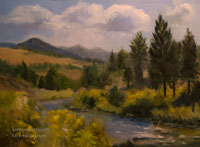 Carson River, Early Autumn oil painting
