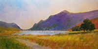 Catalina Two Harbors Oil Painting 10 x 20 Karen Winters