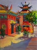 chinatown oil painting los angeles