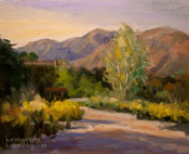 Eaton Canyon Afternoon original oil painting by California impressionist Karen Winters