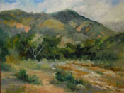 Eaton Canyon Altadena Pasadena oil painting