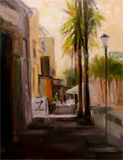 El Molino Afternoon - Playhouse District oil painting SOLD