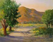 Fallbrook afternoon oil painting
