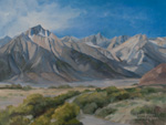 The Way to Mt. Whitney - Mt. Whitney Portal Lone Pine Oil Painting