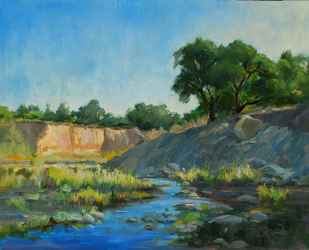 Sespe Creek Ventura County - Where the Sespe Flows - Sespe Landscape Oil Painting