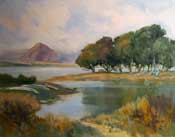 Cuesta Inlet Los Osos Baywood oil painting by Karen Winters sold