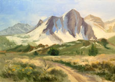 Mt. Emerson Afternoon Sierra oil painting