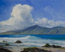 Napili Beach Maui ocean seascape beach painting
