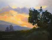 Mt. San Jacinto Palm Springs Sunset art oil painting