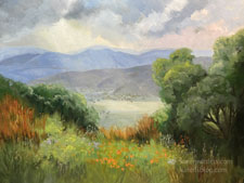 Peace in the Valley - Western Sierra area oil painting Springville commission
