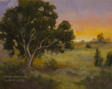 Remembering the Light California Central Coast oil painting