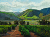 Scent of Citrus - Santa Clara Valley - Ventura County Agricultural Landscape Oil Painting