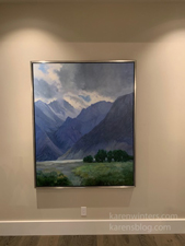 Sierra Light II commissioned oil painting in client home