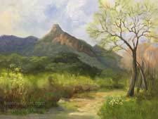 Tapia Park Spring Malibu oil painting 