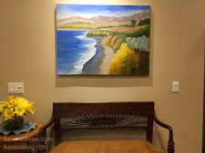 Cambria Colors oil painting in client home