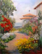 Casa Romantica, San Clemente oil painting