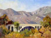 Colorado Street Bridge, pasadena oil painting