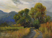 Cottonwood Road Bishop Owens Valley Original Oil Painting California Landscape by Karen Winters