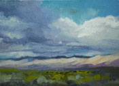 High Desert Grazing owens Valley eastern sierra art oil painting