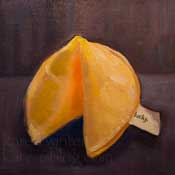 fortune cookie oil painting
