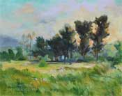 Malibu Meadow oil painting