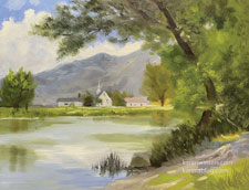 Moment of Grace - Stallion Springs - Cummings Valley Tehachapi oil painting