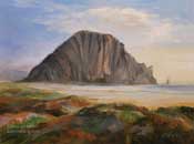 Morro Rock Dunes oil painting by Karen Winters