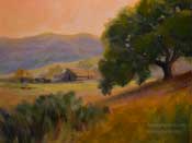 Paso Robles Pathway Farm Oil Painting California Impressionist art by karen winters