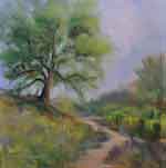 Pozo Road Spring Lupine Oak Road California Impressionist Painting