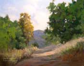 Trail to the Ojai Valley california impressionist oil painting